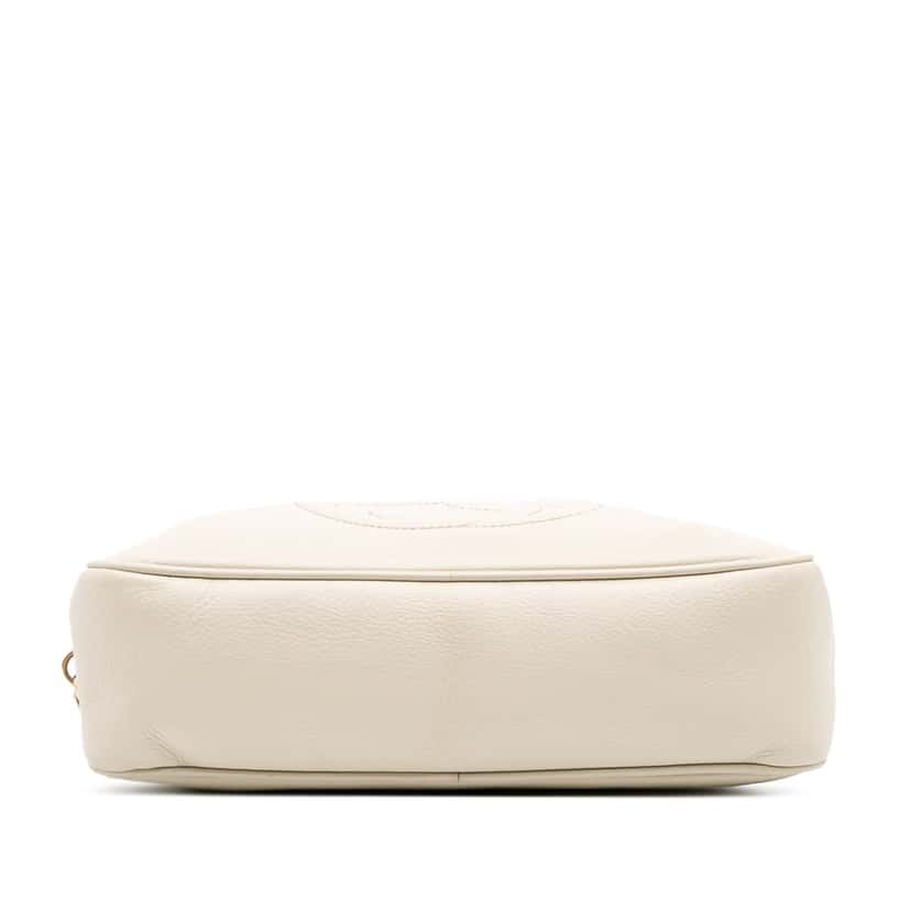 Gucci Leather Soho Chain Zip Shoulder Bag White Leather Good condition - Inside View