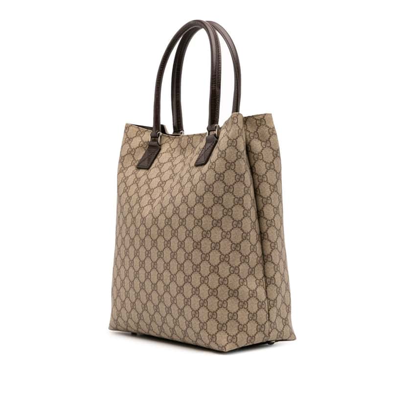 Gucci GG Supreme Tote Brown Canvas Good condition - Back View