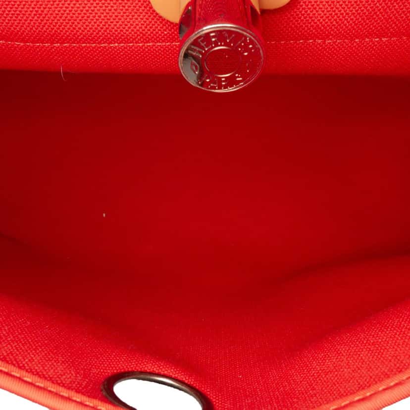 Hermès Toile Herbag Zip 31 Red Canvas Good condition - Model View