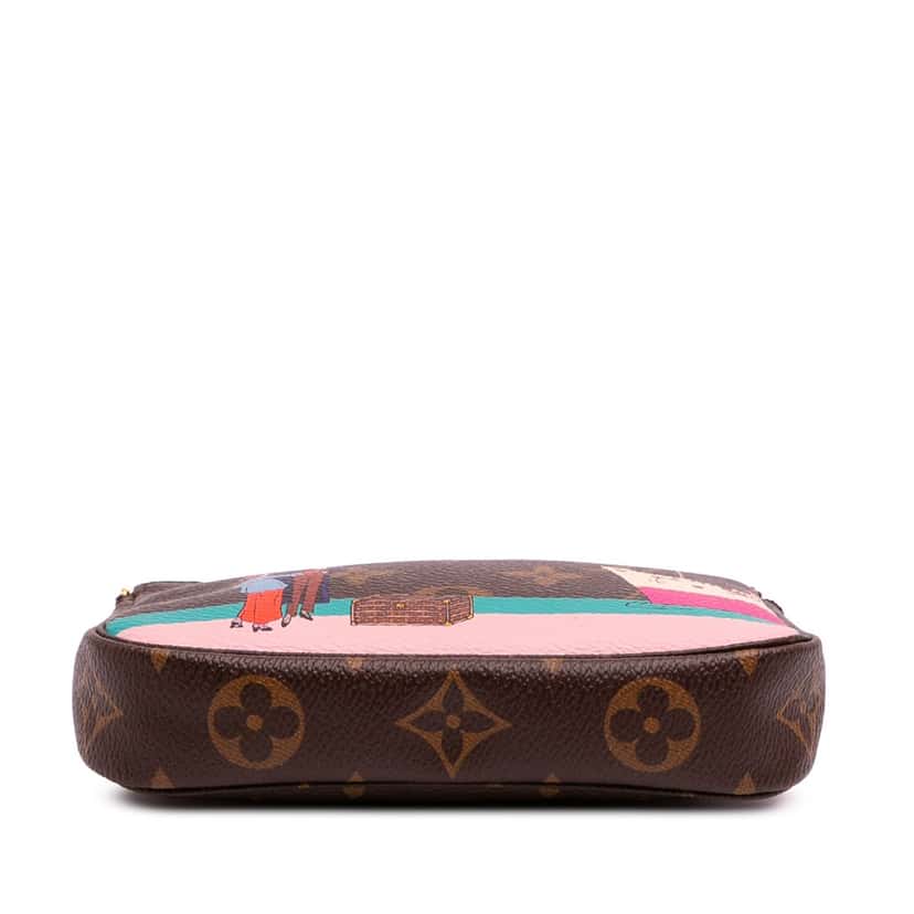 Louis Vuitton Monogram Transatlantic Mini Pochette Accessoires Brown Canvas Good condition - Inside View
