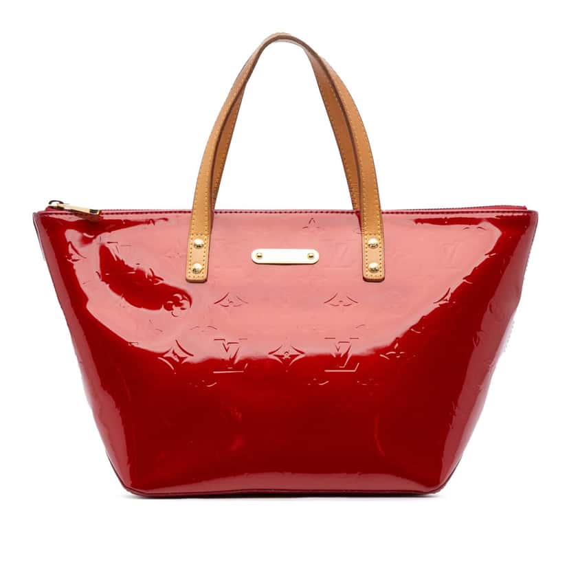 Louis Vuitton Monogram Vernis Bellevue PM Red Leather Good condition - Front View