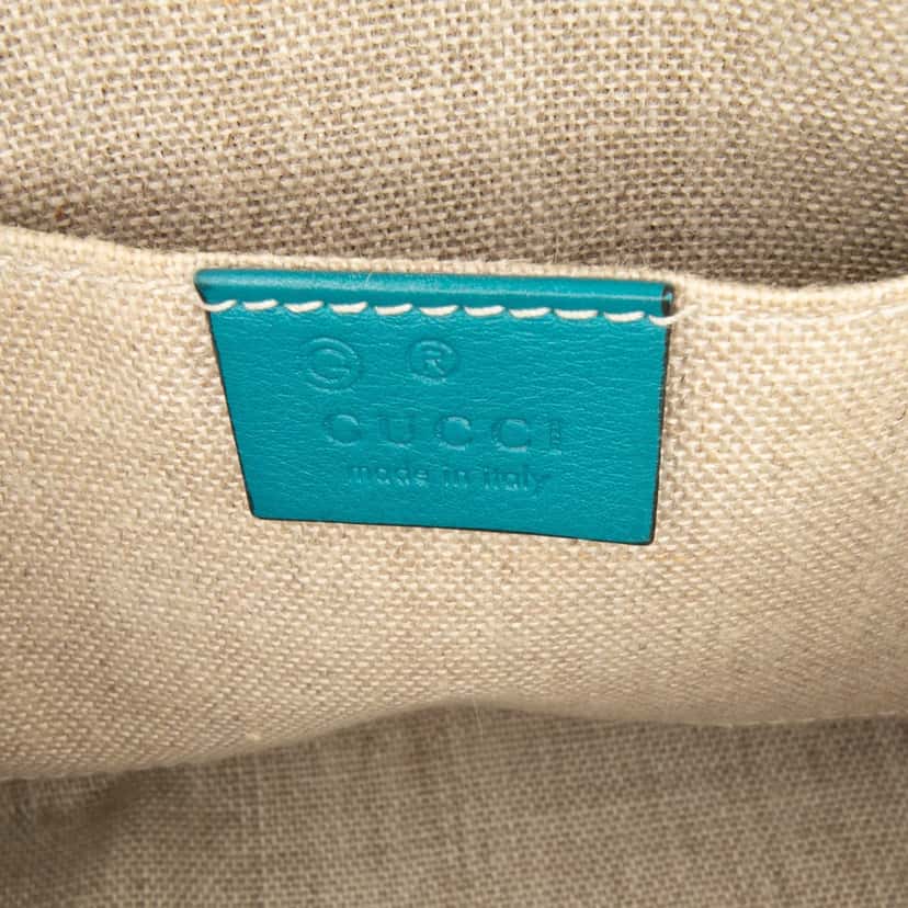 Gucci Mini Microguccissima Dome Satchel Blue Leather Good condition - Box View