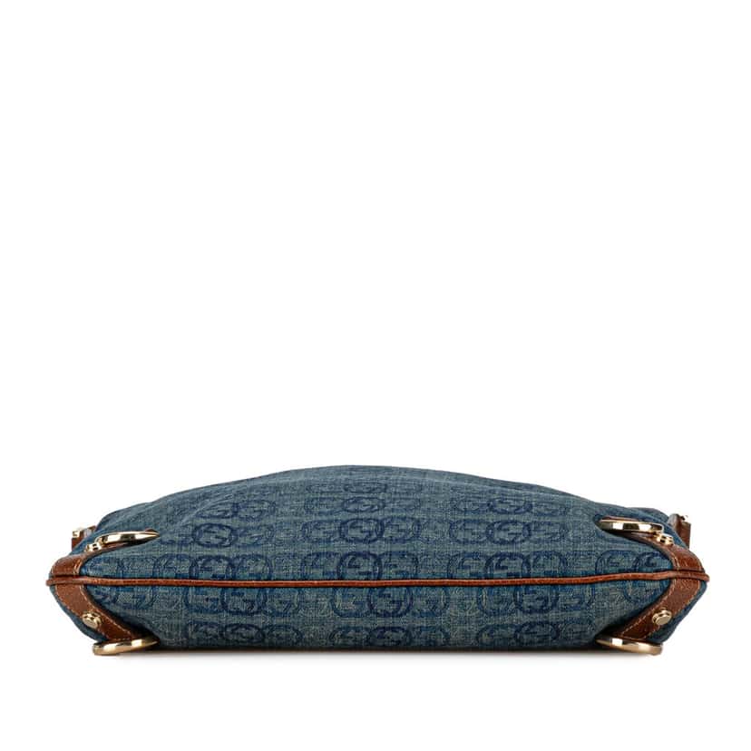 Gucci GG Denim Abbey D Ring Crossbody Blue Denim Good condition - Inside View
