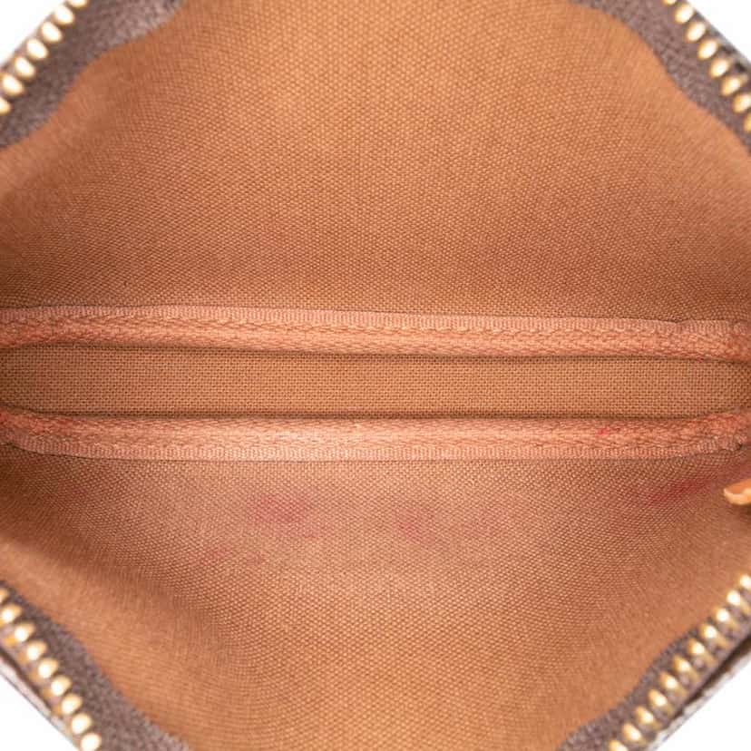 Louis Vuitton Monogram Mini Pochette Accessoires Brown Canvas Good condition - Model View