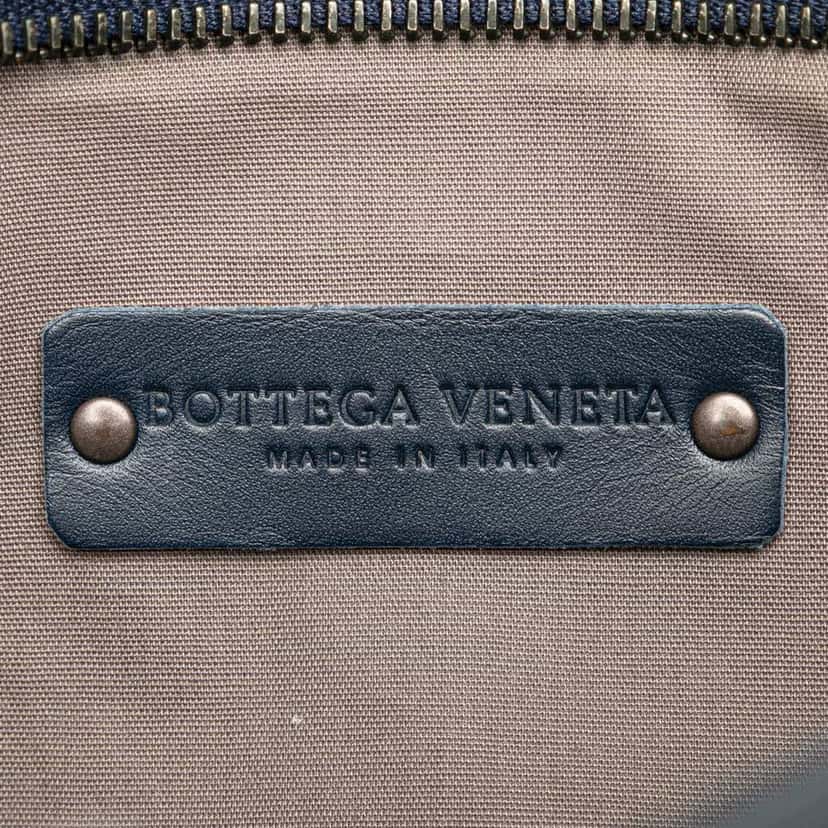 Bottega Veneta Nappa Intrecciato VN Crossbody Blue Leather Good condition - Box View