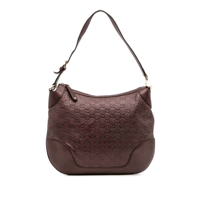 Gucci Metallic Guccissima Charlotte Hobo Red Leather Good condition - Front View