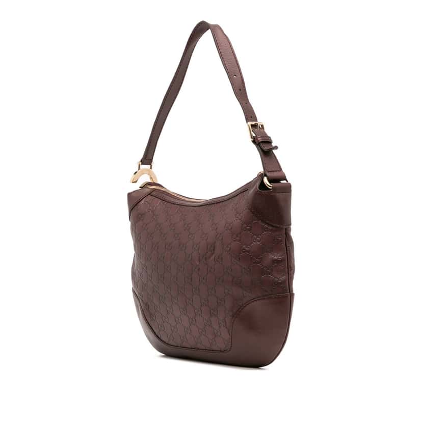 Gucci Metallic Guccissima Charlotte Hobo Red Leather Good condition - Back View