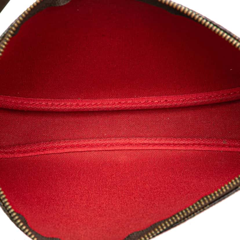 Louis Vuitton Damier Ebene Pochette Accessoires Brown Canvas Good condition - Model View