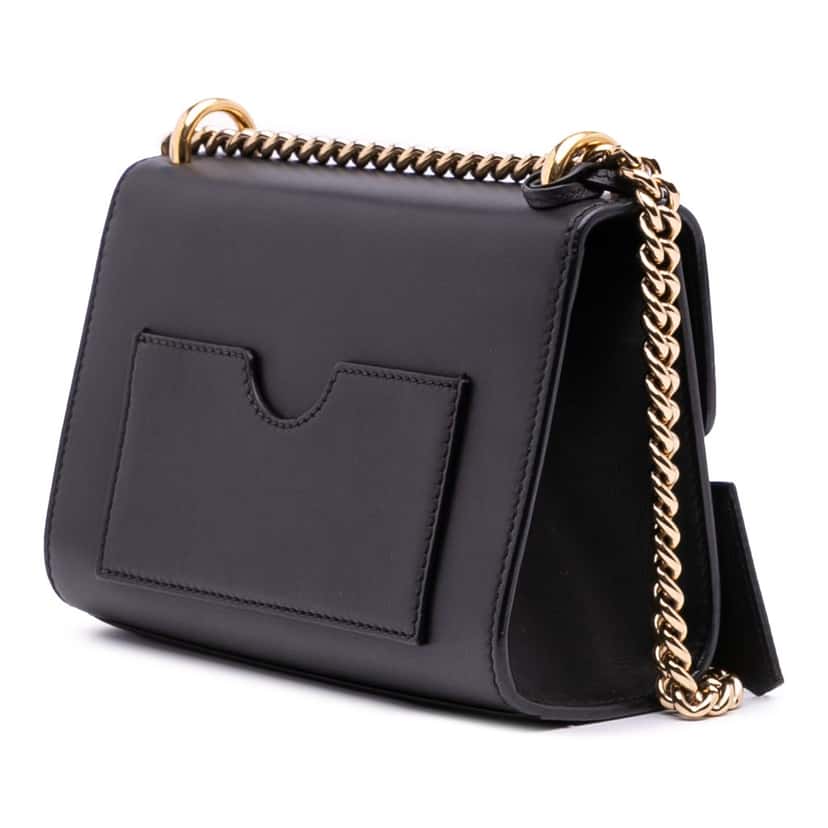 Gucci Small Leather Padlock Crossbody Black Leather Good condition - Back View