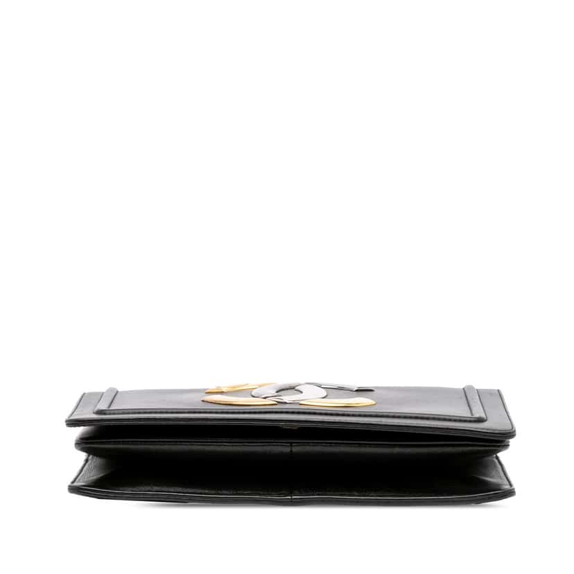Chanel Lambskin CC Antico Flap Black Leather Good condition - Inside View
