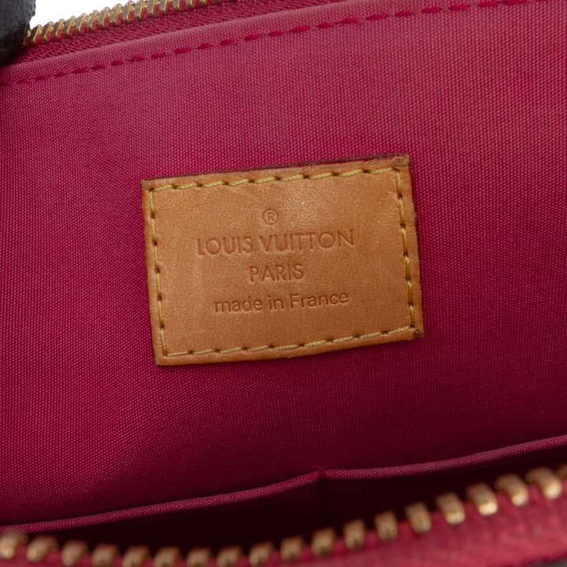 Louis Vuitton Monogram Vernis Alma PM Red Leather Good condition - Box View