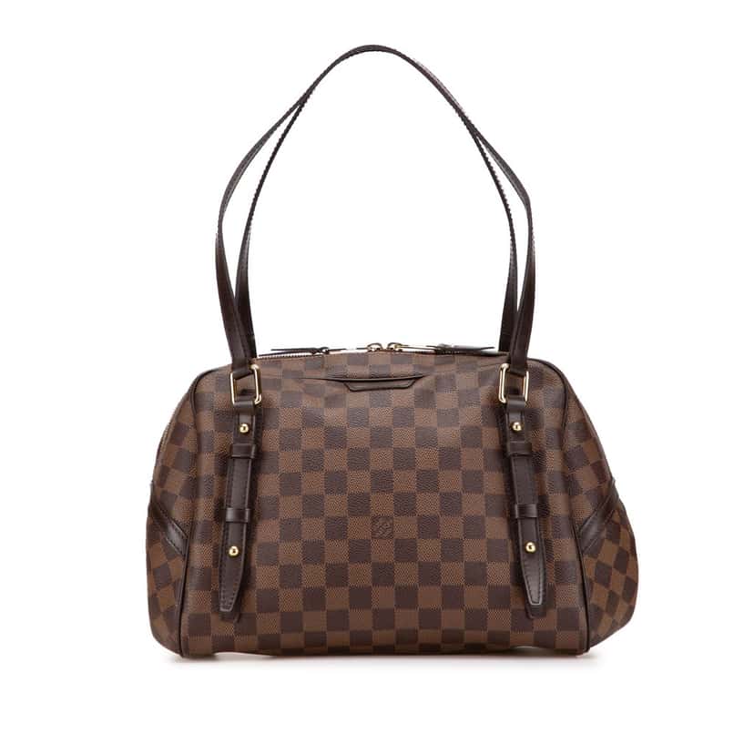 Louis Vuitton Damier Ebene Rivington GM Brown Canvas Very good condition - Front View