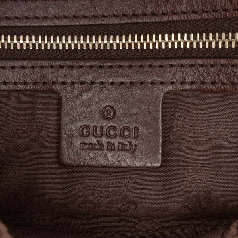 Gucci Medium GG Canvas Charm Dome Satchel Brown Canvas Good condition - Box View