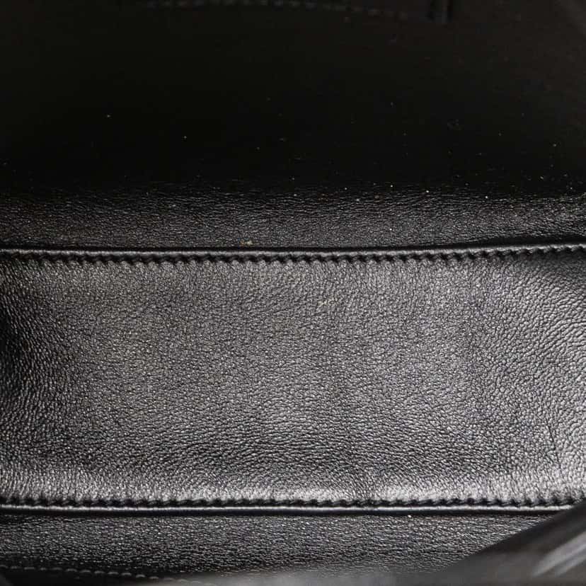 Saint Laurent Mini Toy Embossed Leather Shopping Tote Black Leather Good condition - Model View