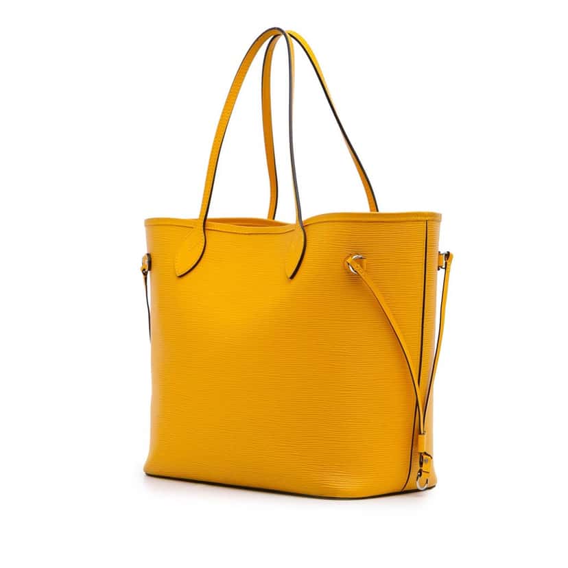 Louis Vuitton Epi Neverfull MM Yellow Leather Good condition - Back View
