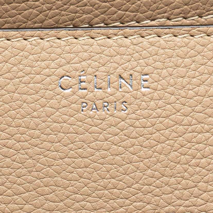 Celine Mini Calfskin Luggage Tote Brown Leather Good condition - Box View