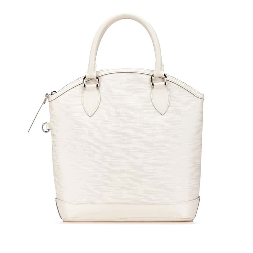 Louis Vuitton Epi Lockit Vertical White Leather Good condition - Front View