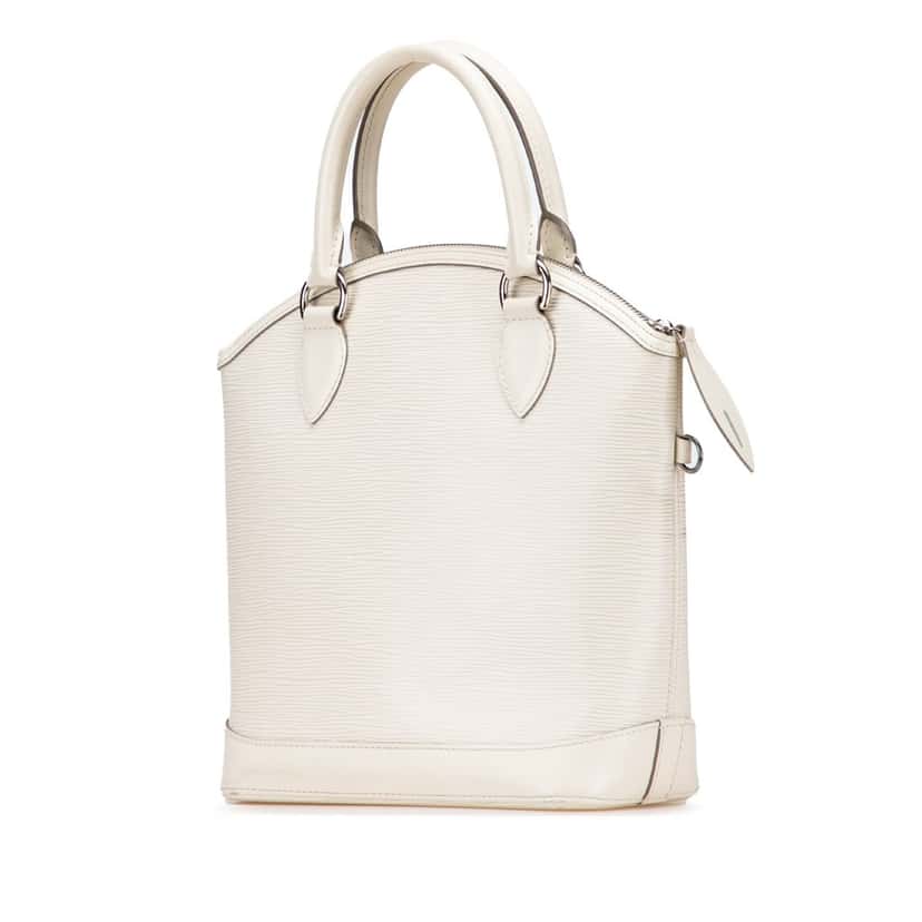 Louis Vuitton Epi Lockit Vertical White Leather Good condition - Back View