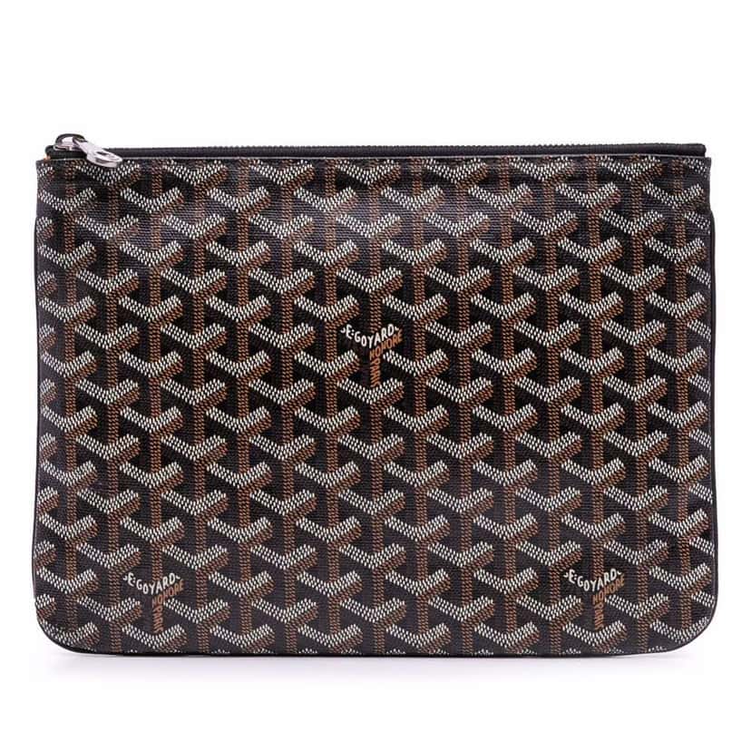 Goyard Goyardine Senat MM Black Canvas Good condition - Front View