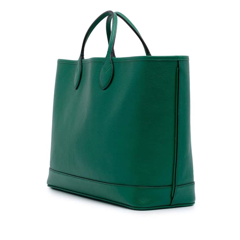 Gucci Medium Leather Ophidia Tote Green Leather Good condition - Back View