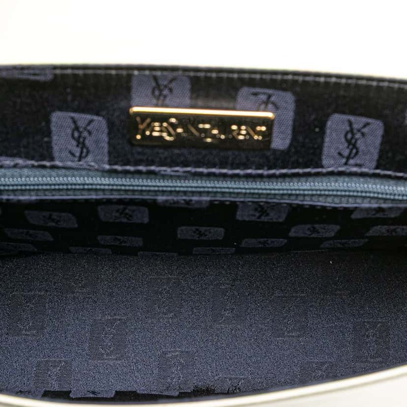 Yves Saint Laurent Leather Satchel White Leather Good condition - Model View