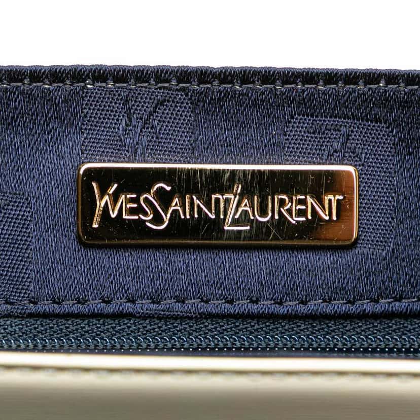 Yves Saint Laurent Leather Satchel White Leather Good condition - Box View