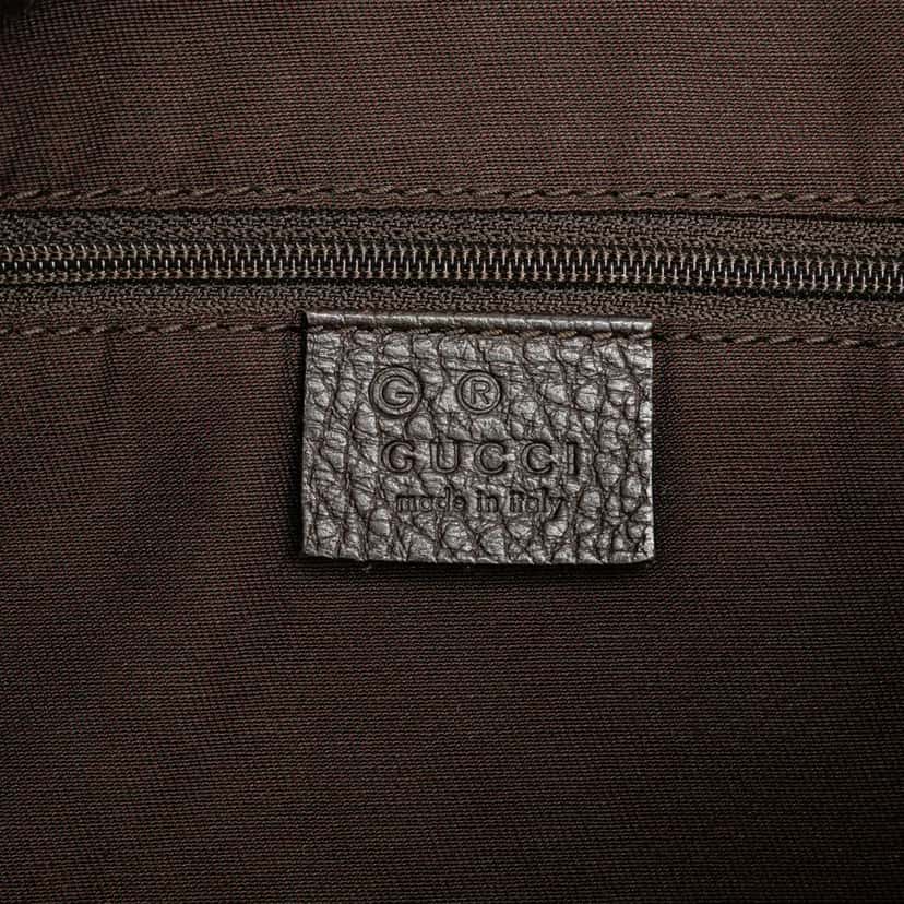 Gucci GG Denim Abbey D Ring Crossbody Brown Denim Good condition - Box View