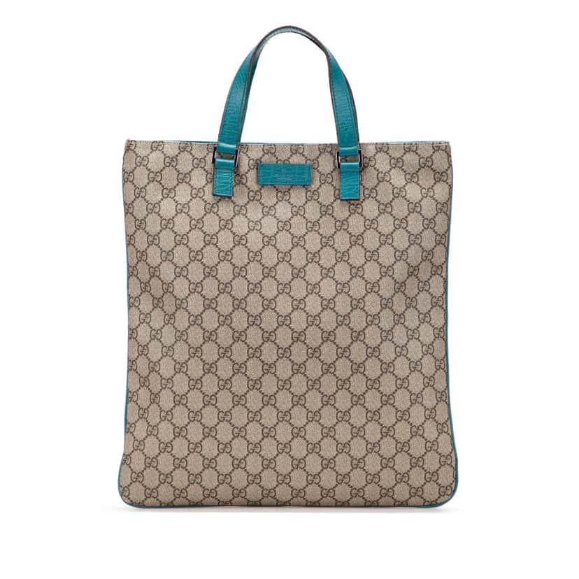 Gucci GG Supreme Tote Brown Canvas Good condition - Front View