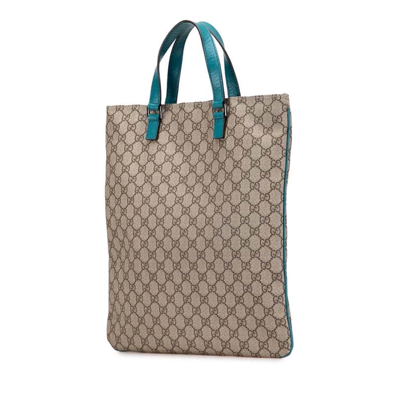 Gucci GG Supreme Tote Brown Canvas Good condition - Back View
