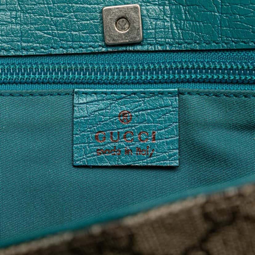 Gucci GG Supreme Tote Brown Canvas Good condition - Box View