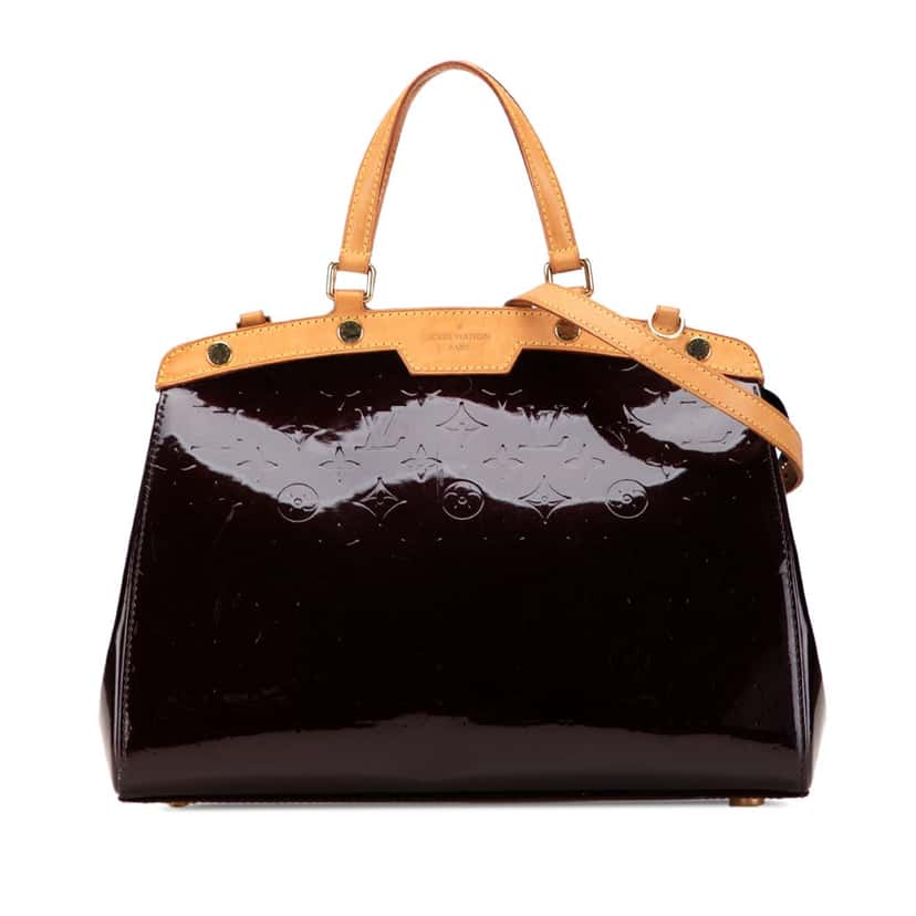 Louis Vuitton Monogram Vernis Brea MM Purple Leather Good condition - Front View
