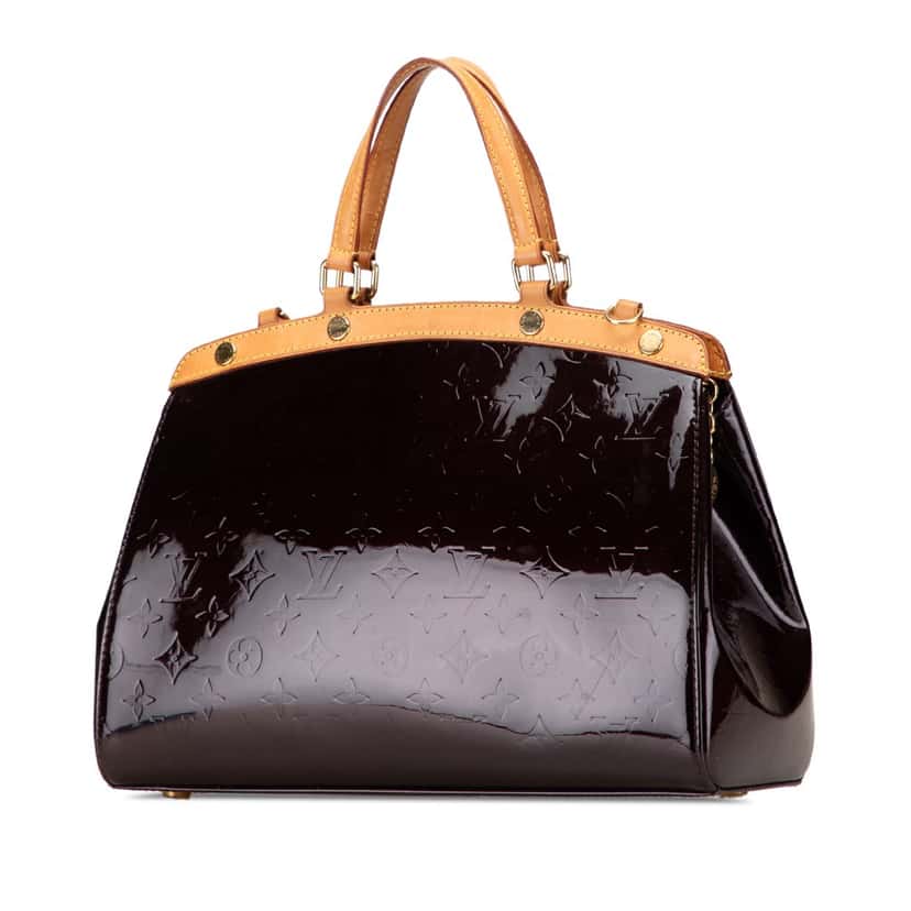 Louis Vuitton Monogram Vernis Brea MM Purple Leather Good condition - Back View