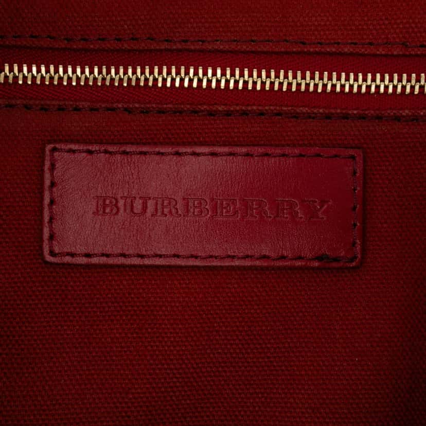 Burberry Small Haymarket Check Coated Canvas Salisbury Tote Brown Canvas Good condition - Box View