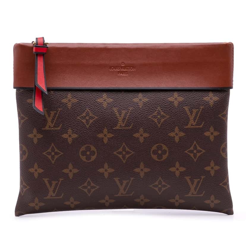 Louis Vuitton Monogram Pochette Tuileries Brown Canvas Good condition - Front View
