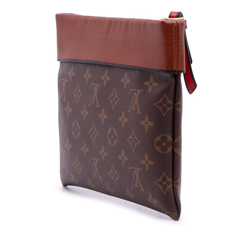 Louis Vuitton Monogram Pochette Tuileries Brown Canvas Good condition - Back View
