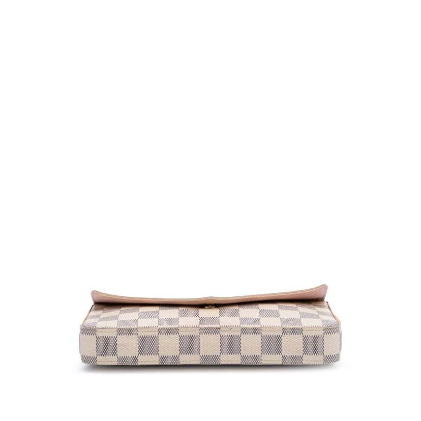Louis Vuitton Damier Azur Pochette Felicie White Canvas Good condition - Inside View