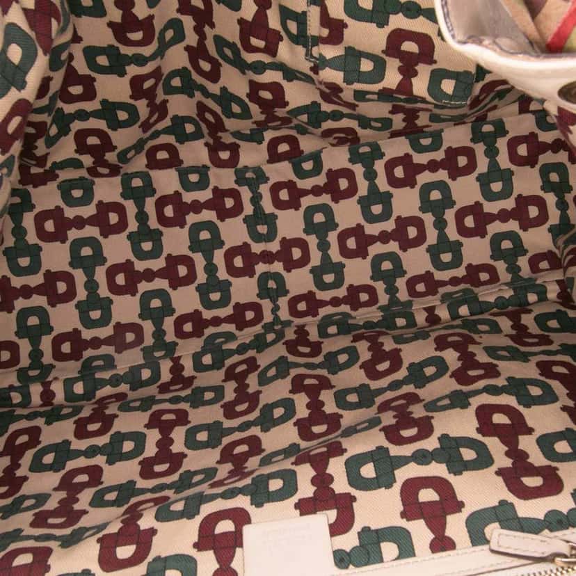 Gucci Large Guccissima Positano Scarf Tote Brown Leather Good condition - Model View