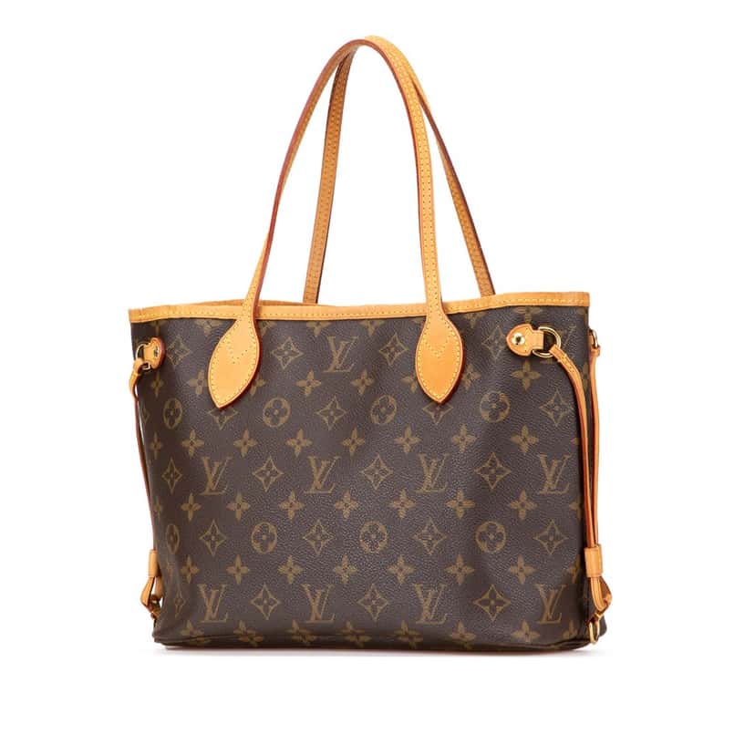 Louis Vuitton Monogram Neverfull PM Brown Canvas Good condition - Back View