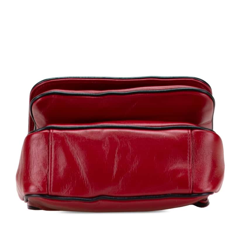 Gucci Mini Leather Marina Shoulder Bag Red Leather Good condition - Inside View