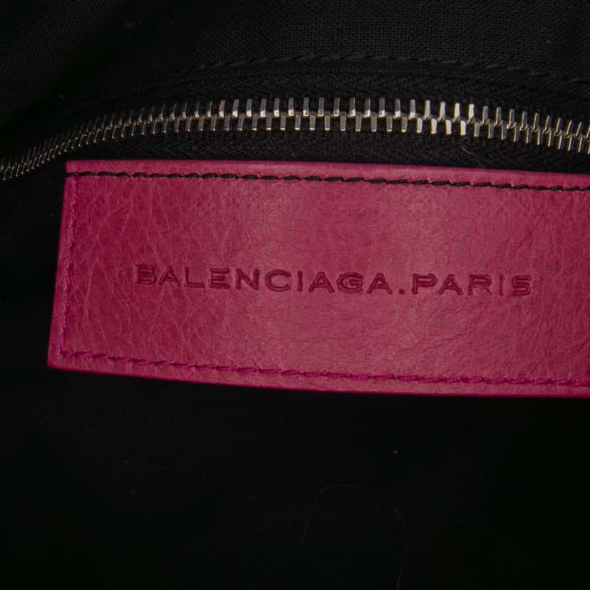 Balenciaga Lambskin Motocross Giant 12 First Satchel Pink Leather Good condition - Box View