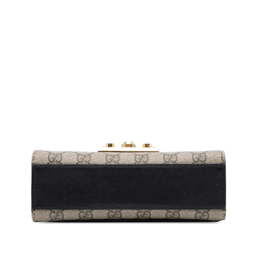 Gucci Small GG Supreme Padlock Crossbody Brown Canvas Good condition - Inside View