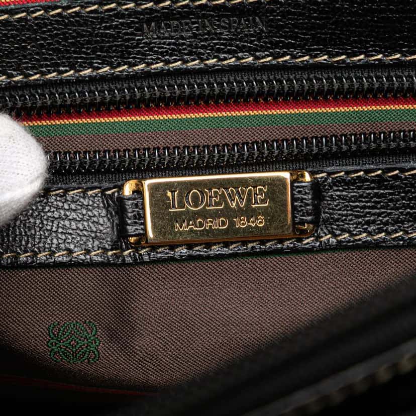 Loewe Leather Velazquez Twist Crossbody Brown Leather Good condition - Box View