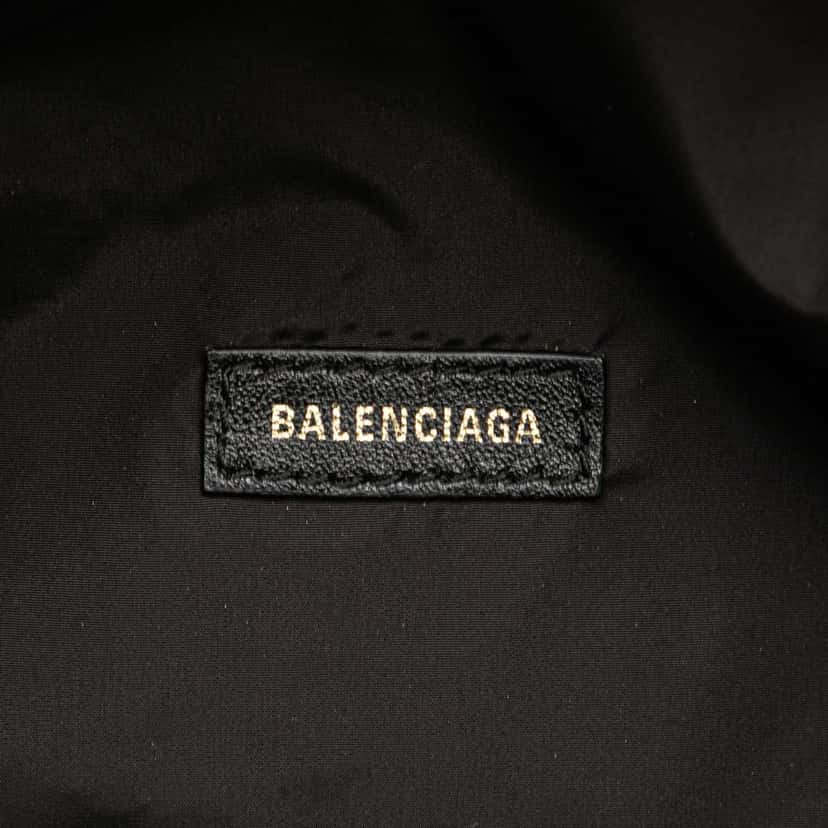 Balenciaga Nylon Logo Wheel Belt Bag Black Good condition - Box View