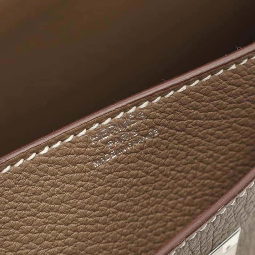 Hermès Togo Kelly Depeches 36 Brown Leather Good condition - Model View