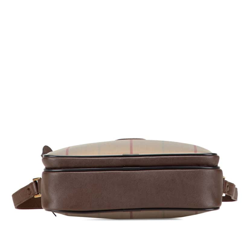 Burberry Vintage Check Canvas Crossbody Brown Canvas Good condition - Inside View