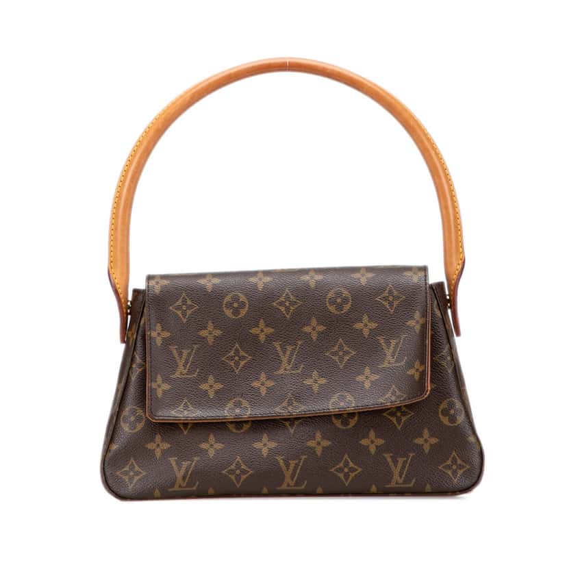 Louis Vuitton Monogram Mini Looping Brown Canvas Good condition - Front View