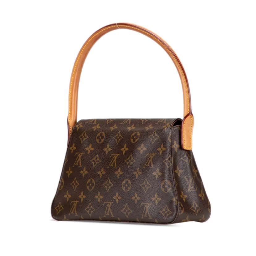 Louis Vuitton Monogram Mini Looping Brown Canvas Good condition - Back View