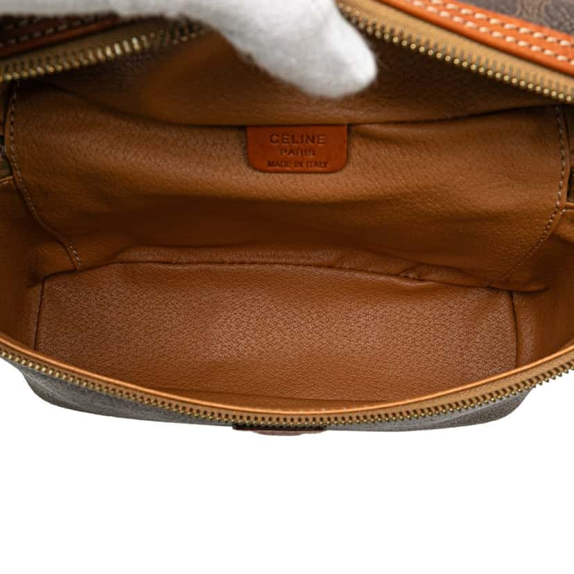 Celine Macadam Coated Canvas Vanity Bag Brown Canvas Good condition - Model View