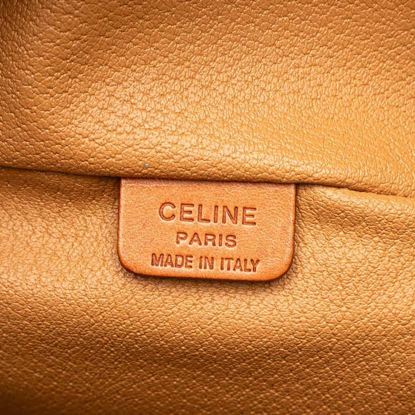 Celine Macadam Coated Canvas Vanity Bag Brown Canvas Good condition - Box View
