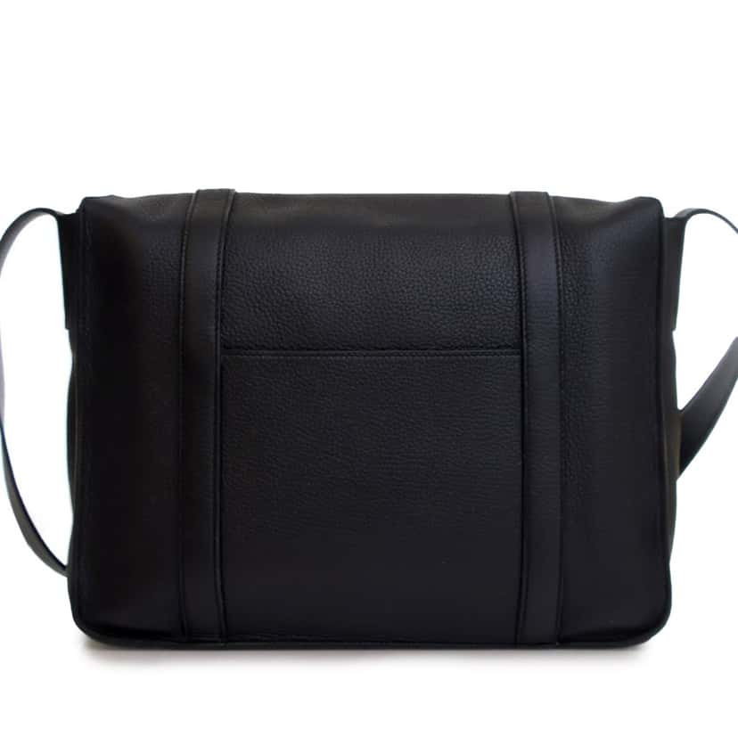 Hermès Clemence Steve Caporal 35 Black Leather Good condition - Back View